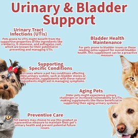 One Step: Urinary & Bladder Supplement for Dogs & Cats, 120 Tablets, Supports A Healthy Urinary Tract, Chicken Flavoured