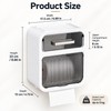 Wall-Mounted Toilet Paper Holder with Drawer – No-Drill Waterproof Tissue