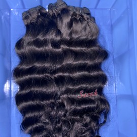 Raw Virgin Cambodian Natural Wavy Wigs Indian Curl Hair Bundles Raw Bouncy Vietnamese Burmese  Curly Hair Wholesale Vendorscolor: 1pcs bundle Natural wave, Stretched Length: 14 Inches