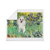 CafePress Irises/Poodle (W) Throw Blanket Super Soft Fleece Plush Throw