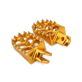 AnXin Dirt Bike Foot Pegs CNC Footpegs Footrest Foot Pedals Rests for DRZ400 2000-2004 DRZ400E 2000-2007 DRZ400S 2000-2024 DRZ400SM 2005-2024 RM250 1989-2006 RM250Z 2001-2006 RMX250 1989-1996 Gold