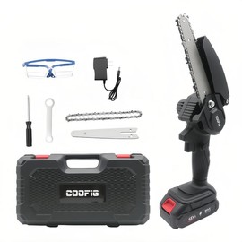 Mini Chainsaw - Brushless Motor 1000W, Electric Chainsaw Cordless with Auto Oiler-System, 3000mAh Battery, Knob Instantly Adjusts Chain Tightness, Small Chainsaw for Cut Wood, Tree Trimming:_1 ChainsawÔºàno batteriesÔºâ