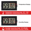 DWEII 6-Pack Mini Digital Thermometer Hygrometer with Probe Indoor Temperature