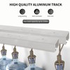 DIYHD 72" Ceiling Mount Bypass Pocket Door Sliding Hardware Kit