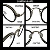 REONAS BRAND3 Retro Round Glasses, Blue Light Reduction + UV