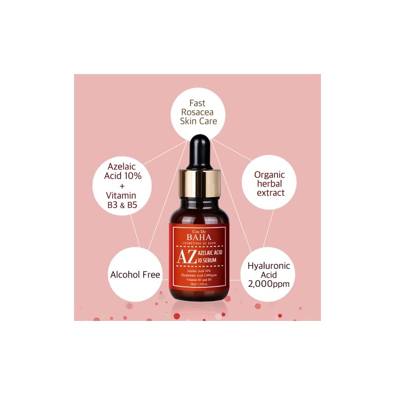Cos De BAHA Sérum facial de ácido azelaico 10% con