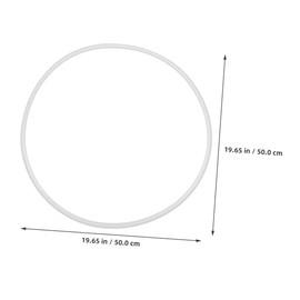 SHINEOFI Bar Stool Floor Protector Ring Durable Rubber Base Protector for Hardwood Floors Easy to Install Non Slip Design Fits Bar Stools Diameter White