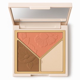 Kit de maquillaje para dama: incluye paleta de iluminadores, paleta de contorno y paleta de maquillaje con 3 tipos de iluminadores para crear un brillo general perfecto.