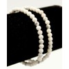 Taddart Minerals White Grey Bracelet Made from Natural Gemstone Magnesite