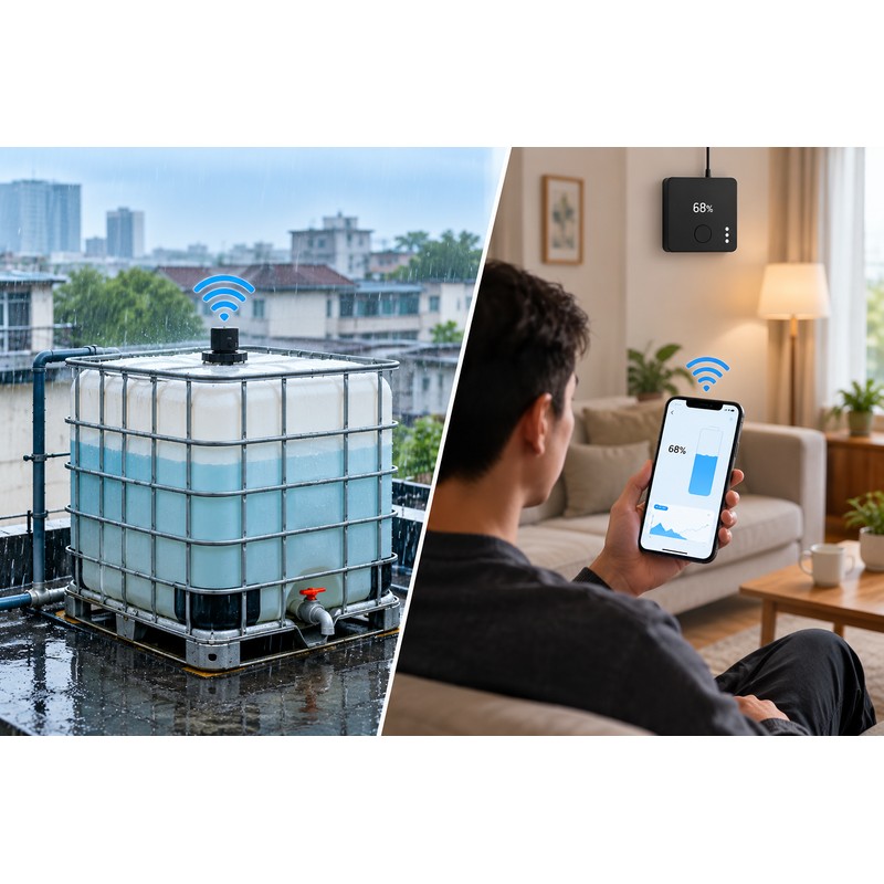Wireless Water Level Sensor for Tank Monitoring – Ultrasonic Level