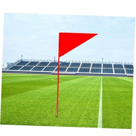 GANAZONO 2 Pack Solid Triangle Iron Stick Flag Sports Marker Shot Put Flag School Game Easy Insertion for Outdoor Use