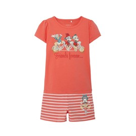NAME IT Baby Girls' Nmfannlisa Minnie Night Set Wdi Pyjamas, georgia peach