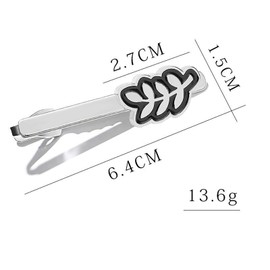 Yierda Funny Tie Clip, Stylish, Men's Playing Cards, Piano, Leaves, Anchor, Musical Notes, Guitar, Skull, Tie Clip, Silver, Gold, Wedding, Business, Tie Clip, Accessory, Gift, Brass, No Gemstone