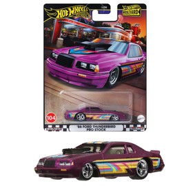 Hot Wheels HRT72 Boulevard '86 Ford Thunderbird Pro Stock Vehicle Toy Minicar 3 Years Old and Up Purple