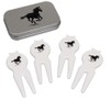 Azeeda 'Horse Running ' Golf Divot Tool/Repair Fork Gift Set