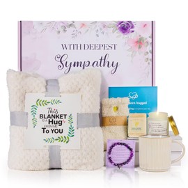 Sympathy Gift Baskets, Care Package for Women, Soothe Grief Sympathy Gifts for Loss of Loved One, Condolences Gift Basket for Loss, Bereavement Miscarriage Gifts for Mothers, Mom, Sister, Friend