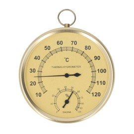 Sauna Thermometer, Dual Display Temperature and Humidity Meter, 10-120°C Temperature Range, Humidity Range, for Sauna, Spa, Home, Greenhouse Measurement