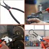 Utoolmart Internal Snap Ring Plier Angled Retaining Ring Pliers Bent