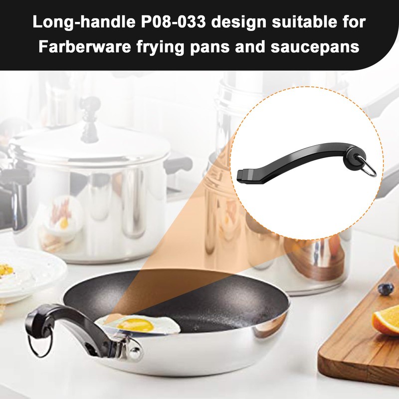 GEAIN P08-031 Saucepan Handle Short Replacement & P08-033 Fry Saucepan