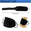 Lifting Straps with D Rings Wrist Cuff Cable Attachment Adjustable