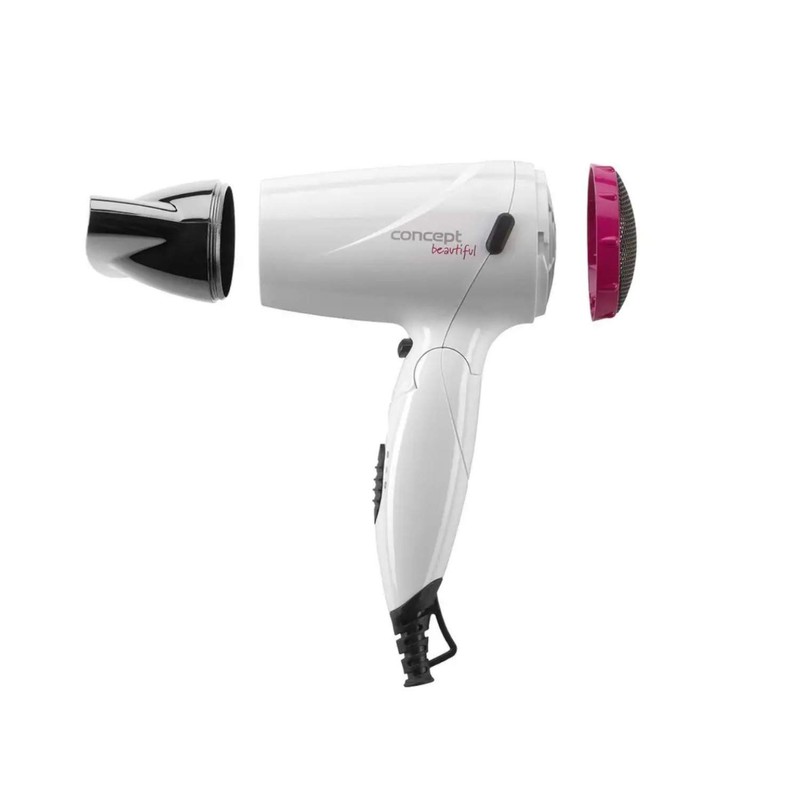 Concept Beautiful VV5740 Hairdryer 1500W with Folding Handle, pink