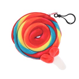 Plush Lollipop Coin Purse Backpack Charm - Colorful