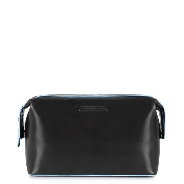 Piquadro Blue Square Wash Bag 23.5 cm, Black (Black), Toiletry bag