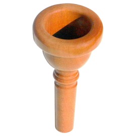 Rieger & Gräf TH12T Pear Mouthpiece for Tenor Horn (High-Quality Mouthpiece for Tenor Horns Made of Oiled Pear Wood with Baritone Shaft for Balanced Response)
