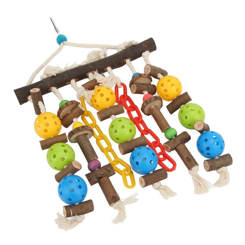 Wooden Parrot Chewing Blocks Safe Bite Resistant Large Parrot Bite