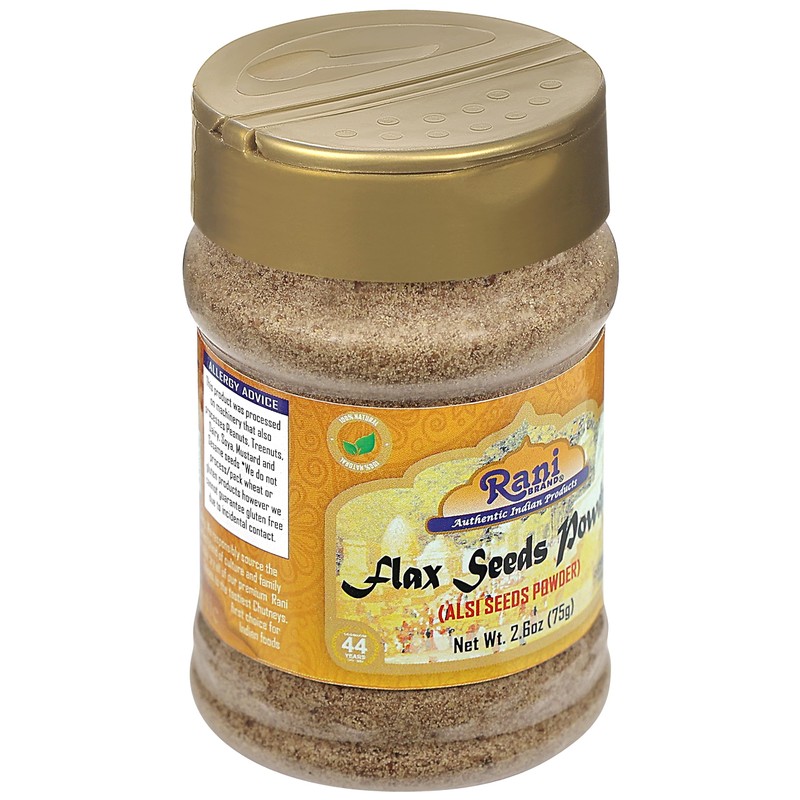 Rani Flax Seeds Powder (Alsi, Linum usitatissimum) 2.6oz (75g) PET