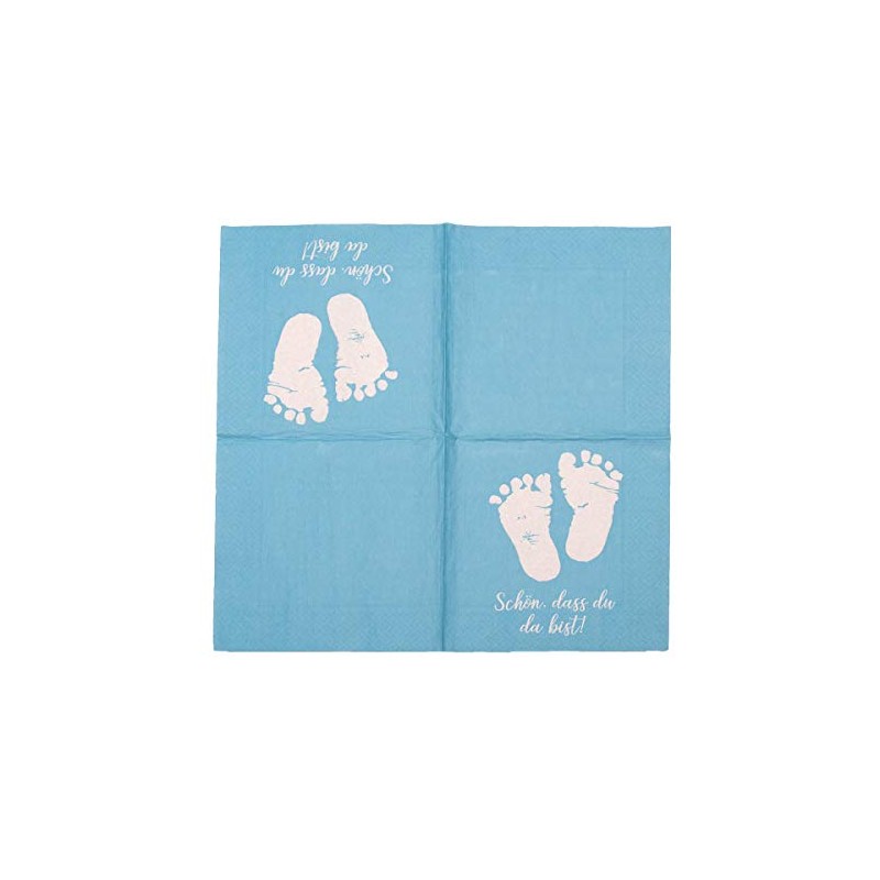 20 Napkins Baby Feet 'Schön, dass du da bist!' 33