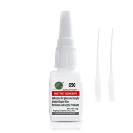 20g Glass Glue, Adhesive for Acrylic, for bonding Between Glass and Glass, Acrylic, Metal, etc. Instant Super Glue for Glass, Glasses, Acrylic, Crystal, Mirror, DIY Craft, Window, Glass Product