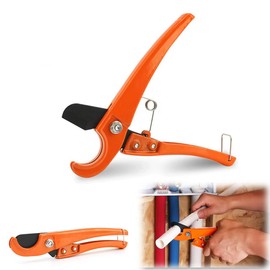 Doyime Plastic Tube Cutter, Pipe Cutter, Envy Cutter, PVC Pipe Cutter, Cutting Capacity 1.3 inches (32 mm), Lightweight, Easy to Use, Crispy Cut, Compatible with PEX, PE, PPR, Rubber Hoses, etc