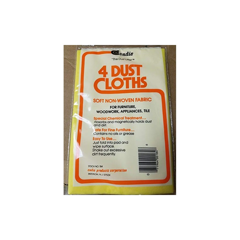 Economical Dust Cloths - Pre-Treated Dusting Fabric for Furniture, Woodwork,