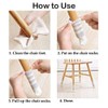 24Pcs Cat Paw Chair Leg Socks on Hardwood Floor, Furniture