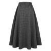 IDEALSANXUN Women’s Fall/Winter High Waist Plaid Slim A-line Long Skirt,
