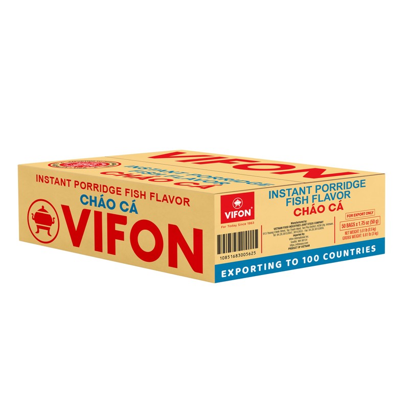 VIFON Instant Porridge Fish Flavor (Cháo Cá) 50 g Bag|