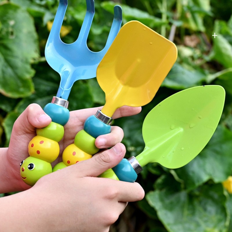3 Pcs Garden Tool Set Children Gardening Toys Stainless Steel