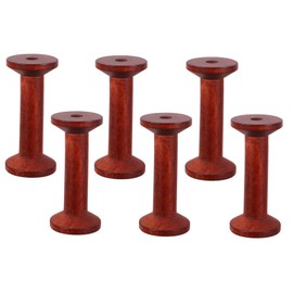 Operitacx 6st Vintage Holzspule Magnetischer Fotorahmen Abrasives Polierpad Bilderrahmen Fotorahmen Spa-stirnbänder Bildschirmhalterung Drahtbürste Reinigungsbürste Weste Hölzern Light Brown