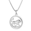 trendor Lion Zodiac Sign Necklace, 925 Silver, Fashionable Zodiac Sign