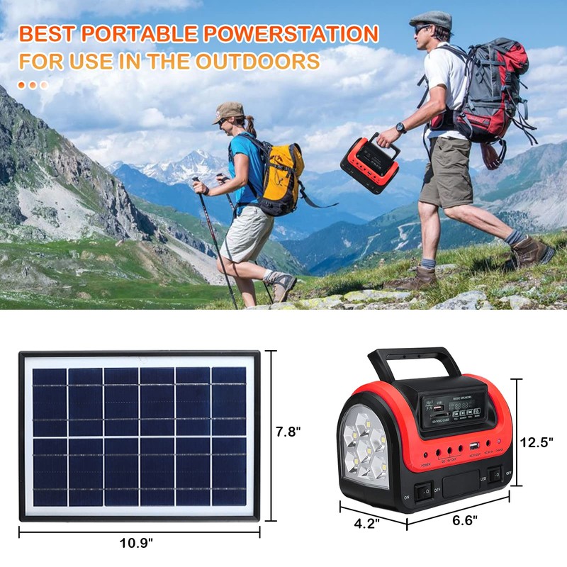 Solar Generator,Portable Power Station with Solar Panel Included,LiFePO4 Battery Mini