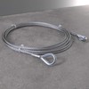 Drahtseile24 Wire rope with thimbles, steel cable with thimbles, stop
