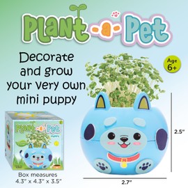 Creativity for Kids Plant-A-Pet: Puppy Toys for Girls - Small Gifts and Stocking Stuffers for Girls, Arts and Crafts for Kids, DIY Activity Set (Ages 6+)