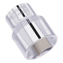 FOCMKEAS 24mm(15/16") Shallow Socket, 3/8 Inch Drive, 6-Point, Metric, Heat Treated CR-V Steel Short Sockets, Full Polishing, 1.3 Inch Length