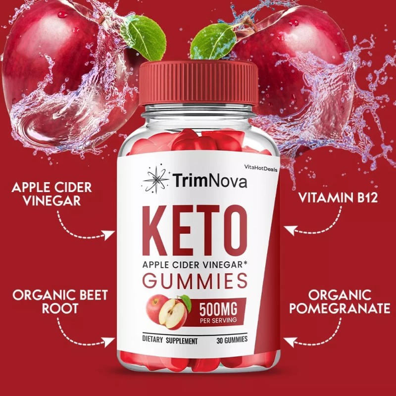 TrimNova Keto ACV Gummies. Maximum Strength Trim Nova Gummies (5