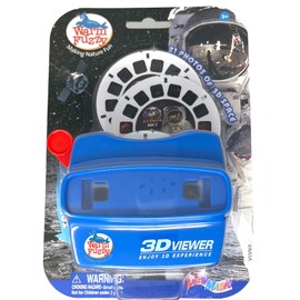 WARM FUZZY Toys 3D Viewfinder (Space) - Viewfinder for Kids & Adults, Classic Toys, Slide Viewer, 3D Reel Viewer, Retro, Vintage Toys with 3 Reels - Contains 21 High Definition 3D Images