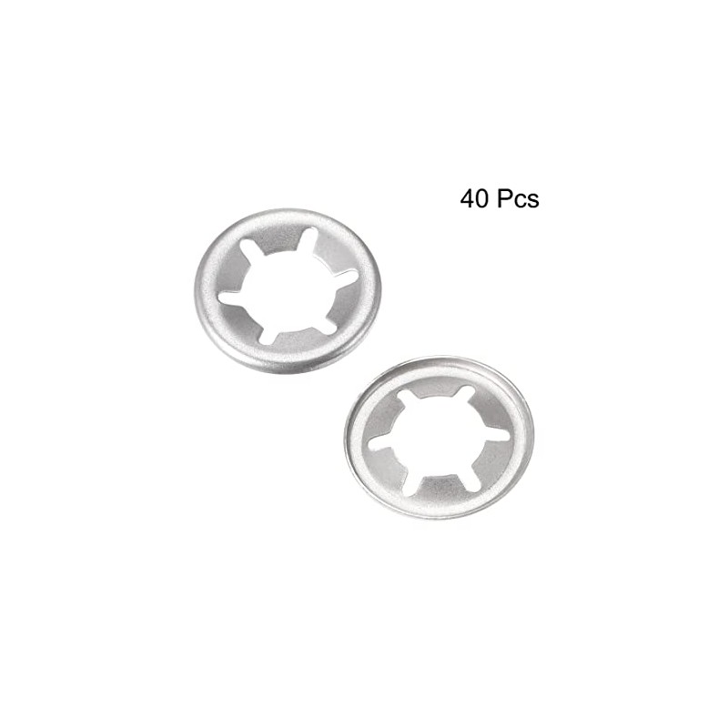 sourcing map M10 Washer 9.1mm I.D. 19mm O.D. Internal Tooth