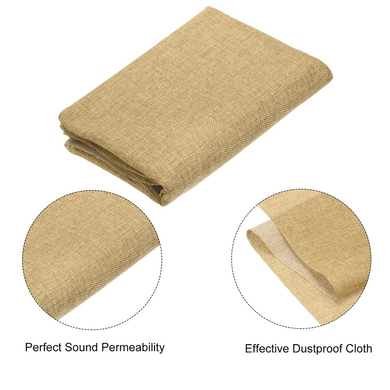 sourcing map Camel Speaker Mesh Grill Cloth (not Cane Webbing)