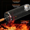 Rolling Grill Basket 2 Pack, 304 Stainless Steel BBQ Grilling