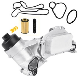 Youxmoto Engine Oil Cooler Kit with Housing & Filter, Compatible with Chevy Malibu Aveo Cruze Sonic Trax/For Buick Cascada Encore/For Pontiac G3/For Saturn Astra 1.4L 1.6L 1.8L, for 93186324 918-432